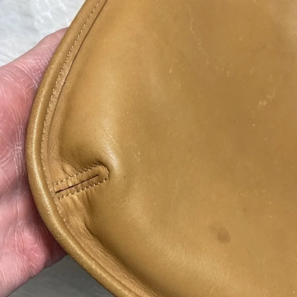 Coach tan leather vintage slim hippie bag 9135 - Picture 7 of 16